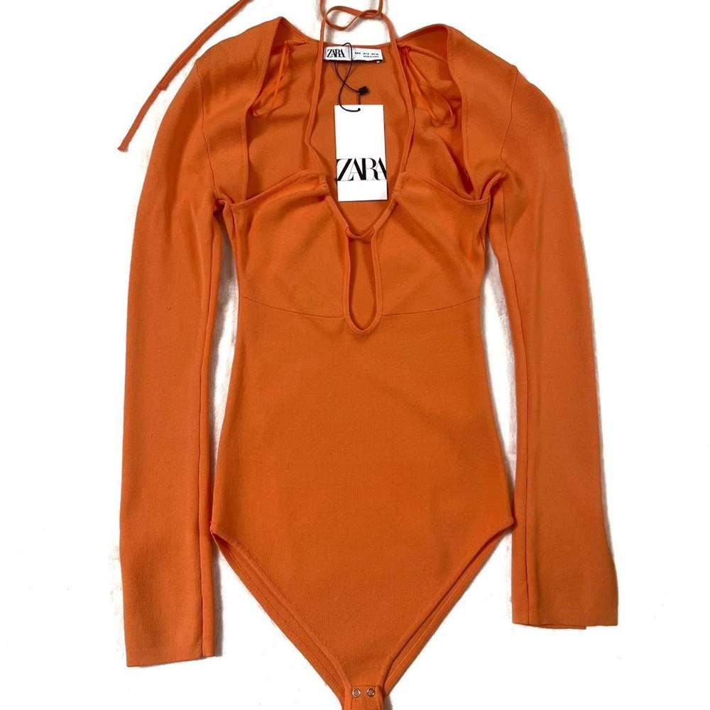 Zara Women's Orange Bodysuit